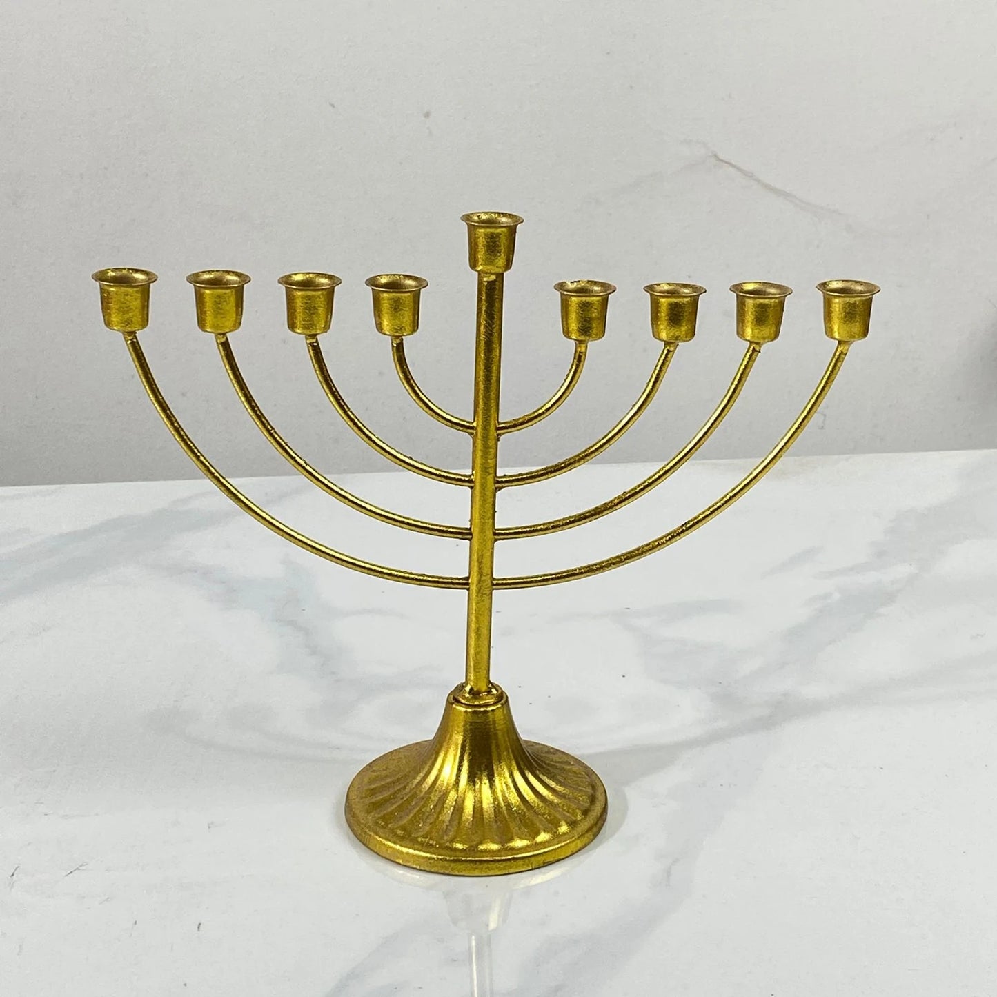 Tisch Jüdischer Kerzenhalter Breite Robuste Basis Chanukka Dekoration Menora für Regal Schrank Kamin Wohnzimmer Schreibtisch