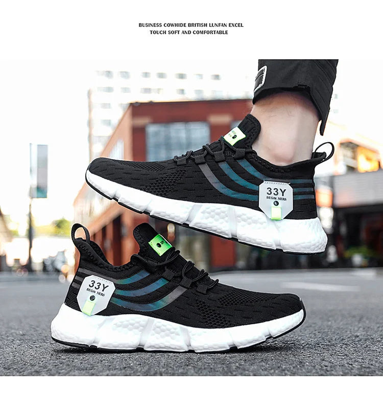 Herrenschuhe Sommer Herren Freizeitschuhe Atmungsaktive Sneaker Herren Leichte Loafers Rutschfeste Tennisschuhe Luxusschuhe Tennisschuhe