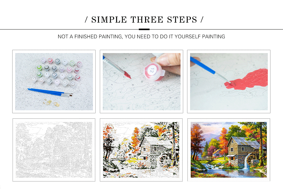 CHENISTORY Rahmenlose Malerei & Kalligraphie Tänzerin DIY Malen nach Zahlen Modernes Wandbild Einzigartiges Geschenk für Heimdekoration 60x75