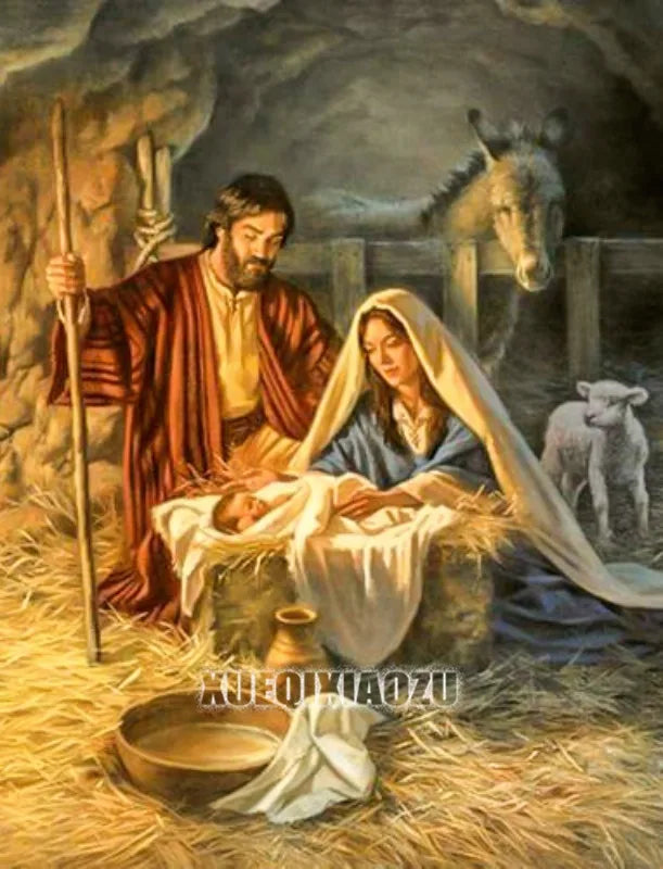 Christ Jesus Diamond Painting Jesus' Redemption Diamond Mosaic Rhinestone Inlaid Cross Stitch Set DIY Home Decoration Gift