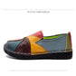 WOIZGIC Women's Ladies Female Woman Mother Shoes Flats Genuine Leather Loafers Moccasins Mixed Colorful Non Slip On Plus Size 42
