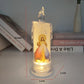Jesus Jungfrau Christus Kerzenlampe Romantisches Teelicht Elektronische Flammenlose LED Deko