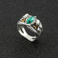 Lord Ring of Barahir, Aragorn, Gondor, Grüne Kristallringe, Cosplay Kreativität, Persönlichkeitsschmuck, Geschenke für Männer