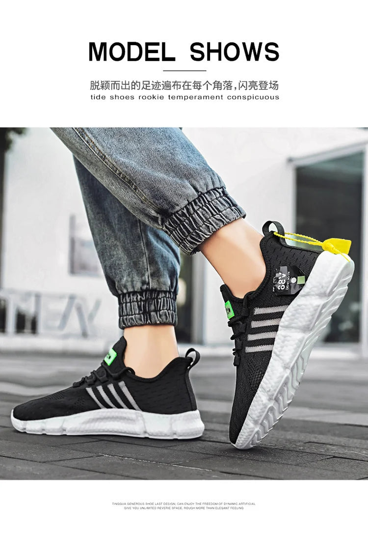 Herrenschuhe Sommer Herren Freizeitschuhe Atmungsaktive Sneaker Herren Leichte Loafers Rutschfeste Tennisschuhe Luxusschuhe Tennisschuhe