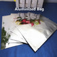 100 Stück Silberne, matte Aluminiumfolienbeutel zum Heißsiegeln – oben offene Mylar-Folienbeutel, matte Oberfläche, Kunststoff-Lebensmittelverpackung, Pulver-/Saucenbeutel