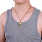 Stainless Steel Titanium Cross Jesus Christ Human Pendant Hip Hop Collar Chain Necklace for Women Men Gift Fashion Jewel