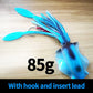 SUNMILE Angel-Gummiköder Tintenfisch 20g/60g/80g/100g/120g/150g Leuchtend/UV-Tintenfisch-Jig Angelköder für Meeresangeln Wobbler Köder