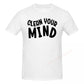 100% Baumwolle REINIGE DEINEN GEIST Motivierende Zitate T-Shirts Herren Freizeit Damen Kleidung T-Shirts Oberteile