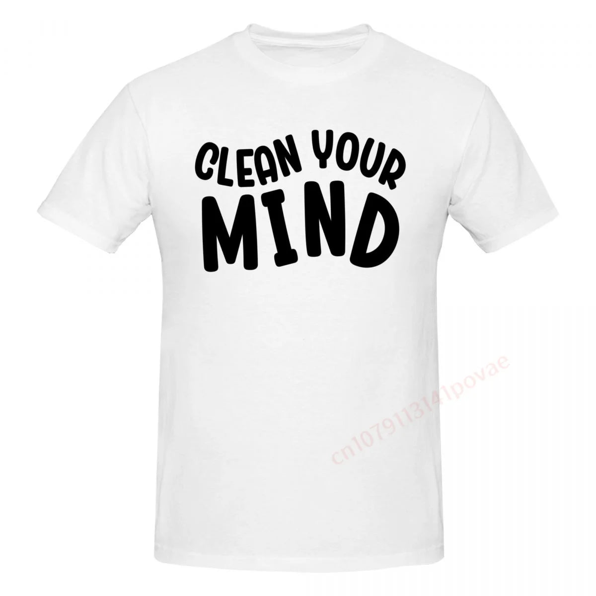 100% Baumwolle REINIGE DEINEN GEIST Motivierende Zitate T-Shirts Herren Freizeit Damen Kleidung T-Shirts Oberteile