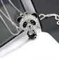 Fashion Movable Panda Necklace Lady Exquisite and Cute Cartoon Animal Hip-hop Personality All-match Pendant
