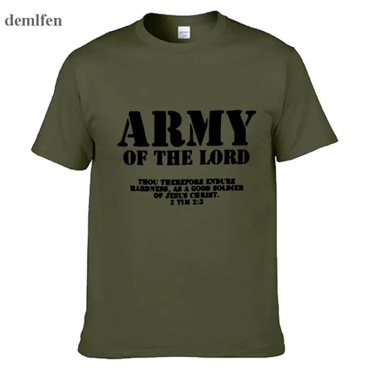 Armee des Herrn Jesus Christus Männer und Frauen Paare Matching T-Shirt Neuartiger Stil Individueller Druck T-Shirt Übergröße