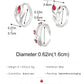 Gotische Ringe unregelmäßig Dunkelheit Roter Stil offener Ring für Damen Zeigefinger Ring Schmuck Geschenk