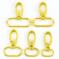 5/10Pcs Meetee 20/25/32/38mm Metal Bags Strap Buckles Lobster Clasp Collar Carabiner Snap Hook DIY KeyChain Bag Part Accessories