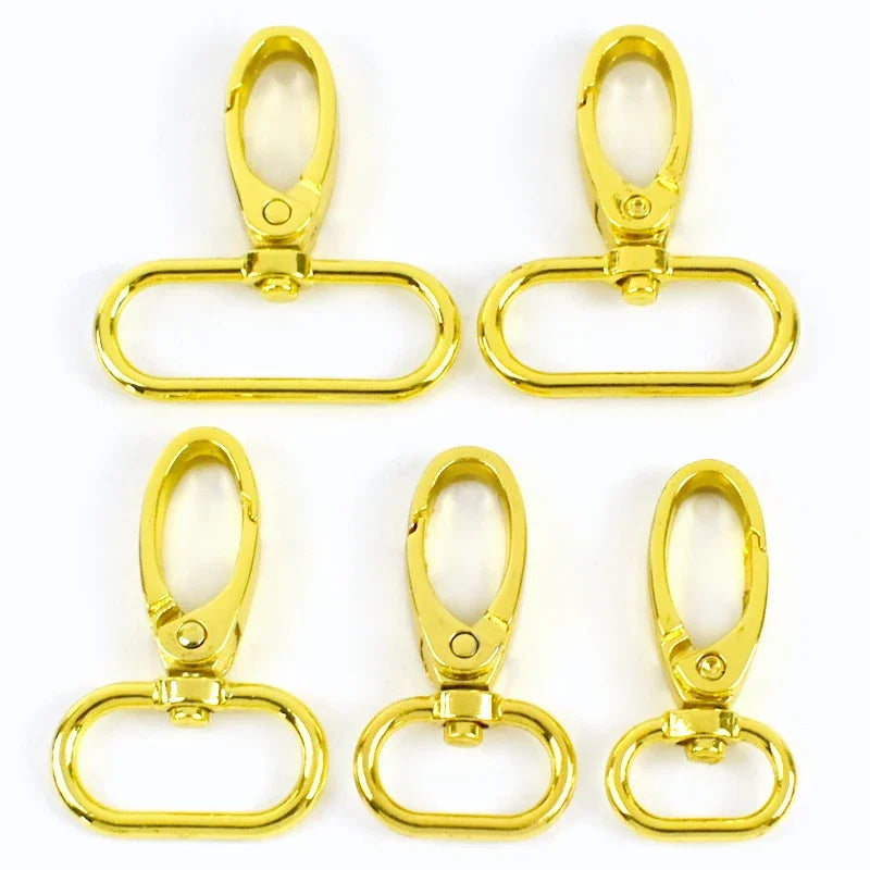 5/10Pcs Meetee 20/25/32/38mm Metal Bags Strap Buckles Lobster Clasp Collar Carabiner Snap Hook DIY KeyChain Bag Part Accessories