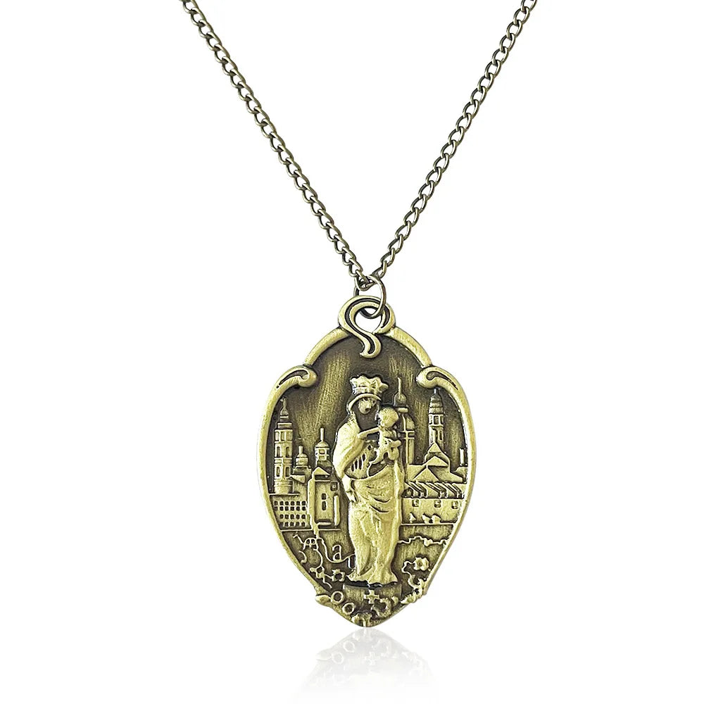 Billy Hargrove Halskette Jungfrau Maria Schmuck Mutter Christi Religiöse Medaille Anhänger Medaillon Halsketten Accessoires