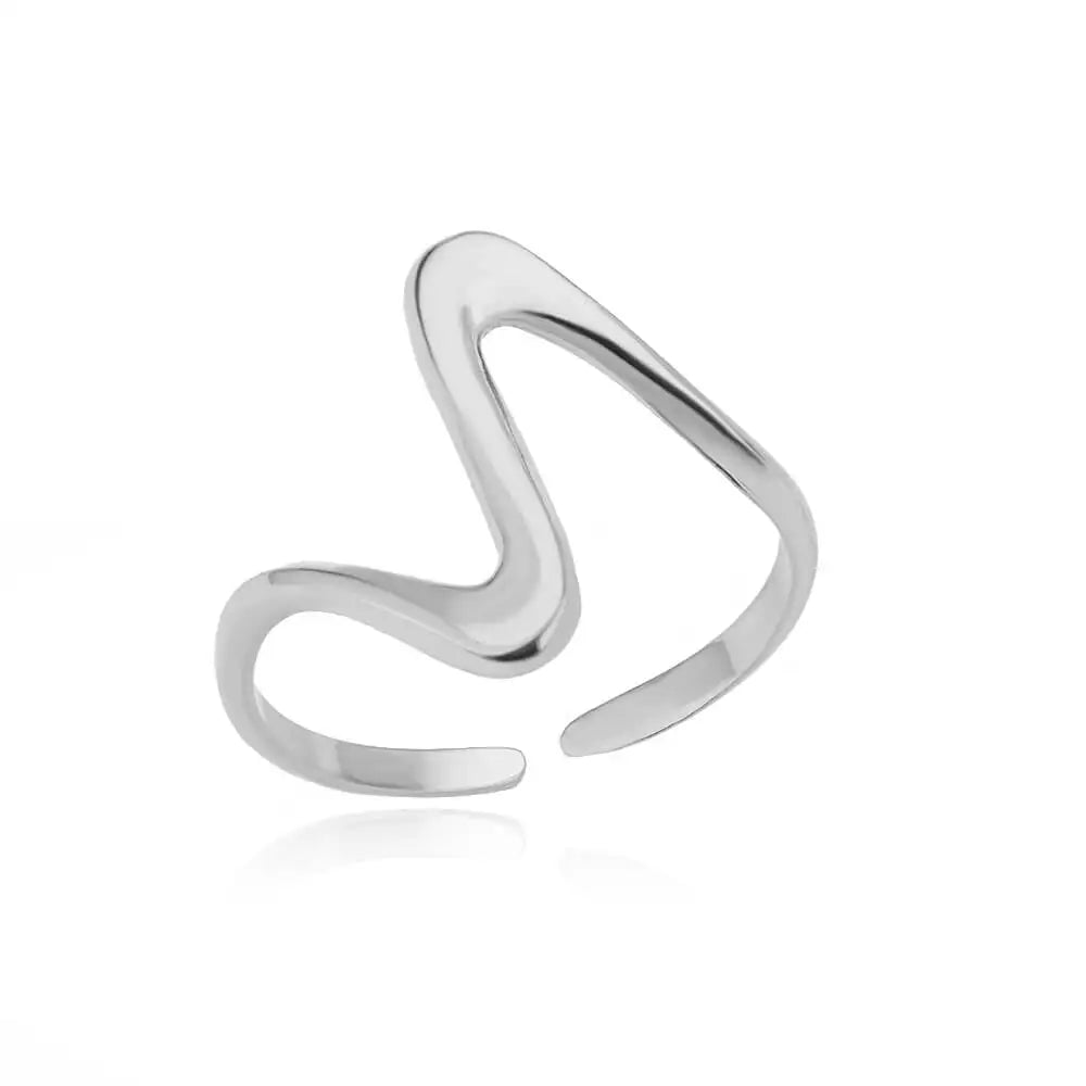Edelstahlringe für Damen Wasserdicht Offen Goldfarbener Ring Hochzeits-Paarband Schmuck Geschenke Kostenloser Versand Artikel anillos