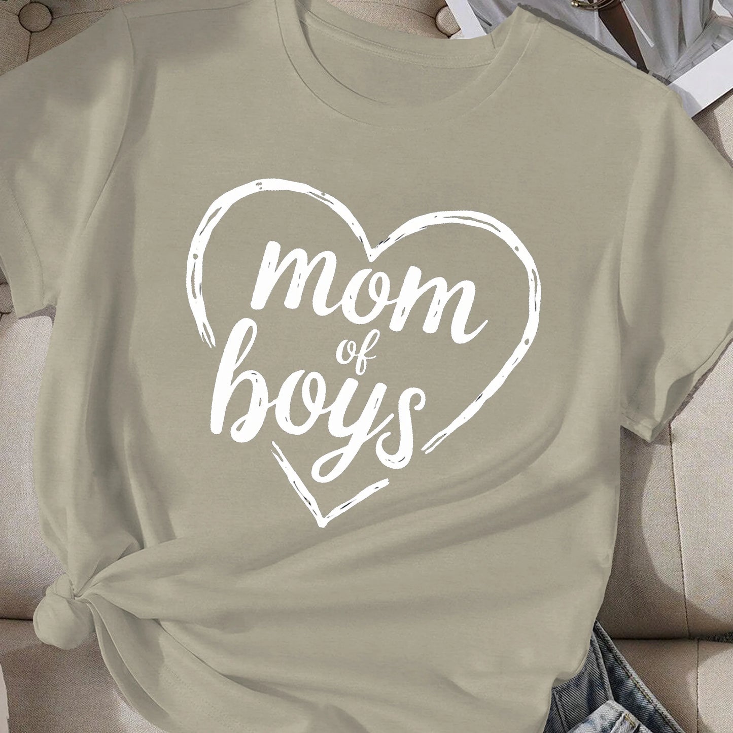 mom of boys  women's comfit t-shirt