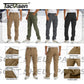 TACVASEN IX9 Winter Softshell Thermo Wanderhose Arbeitshose Herren Fleece Cargohose Wasserdicht Warm Outdoor Männer Hose