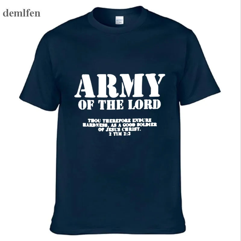 Army Of The Lord Christian Jesus Christ Men And Women Couples Matching T-Shirt Novel Style Custom Printing T Shirt Plus Size