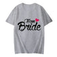 Team Braut Braut T-Shirts für Frauen Oberteile Junggesellinnenabschied Grafik T-Shirts Brautjungfern T-Shirts Frauen T-Shirts Kleidung