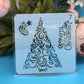 8Pcs/Set 13cm Christmas Model C DIY Layering Stencils Painting Scrapbook Coloring Embossing Album Decorative Card Template
