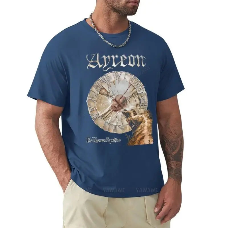 Ayreon - The Human Equation T-Shirt Anime Sweatshirt Koreanische Mode Herren Kurzarm-T-Shirts