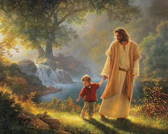 Christian God Jesus The Shepherd Christ Belief Faith The Samaritan Woman Posters Prints Canvas Painting Wall Art Picture Decor