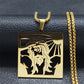Christ Gott Kreuz Jesus Dornenkrone Kette Halskette Herren Edelstahl Kruzifix Halskette Schmuck colar masculino N7074S02