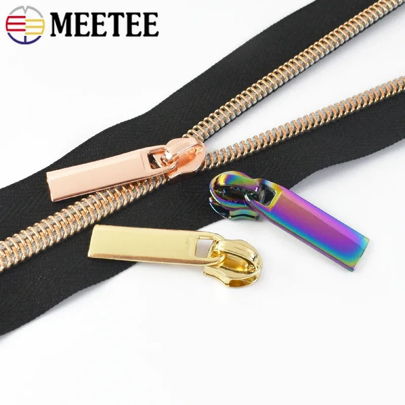 20 Stk. Meetee Reißverschluss-Schieber für 3# 5# Nylon-Reißverschlüsse Daunenjacke Reißverschlusskopf Taschenbekleidung Reißverschluss-Reparatur-Kits DIY Nähzubehör