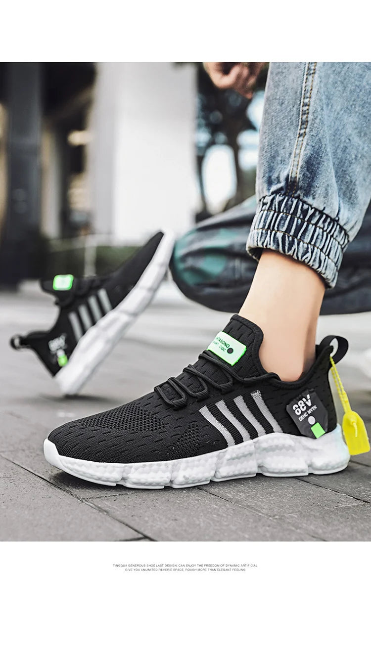 Herrenschuhe Sommer Herren Freizeitschuhe Atmungsaktive Sneaker Herren Leichte Loafers Rutschfeste Tennisschuhe Luxusschuhe Tennisschuhe