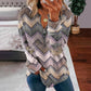 Gestreifte Kapuzenpullover Damen Mode Reißverschluss Hoodies Y2k Lässige Sweatshirts Zip Up Hoodie Oversize Kapuzenjacke Gittermäntel Damen Sweatshirts