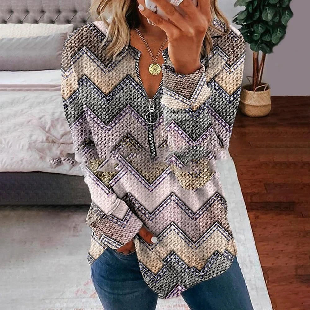 Gestreifte Kapuzenpullover Damen Mode Reißverschluss Hoodies Y2k Lässige Sweatshirts Zip Up Hoodie Oversize Kapuzenjacke Gittermäntel Damen Sweatshirts