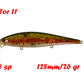 BassLegend Fishing Artificial Bait Suspending Minnow Shallow Wobbler Jerkbait Shad Bass Pike Lure 128 SP 78 F 65 SP