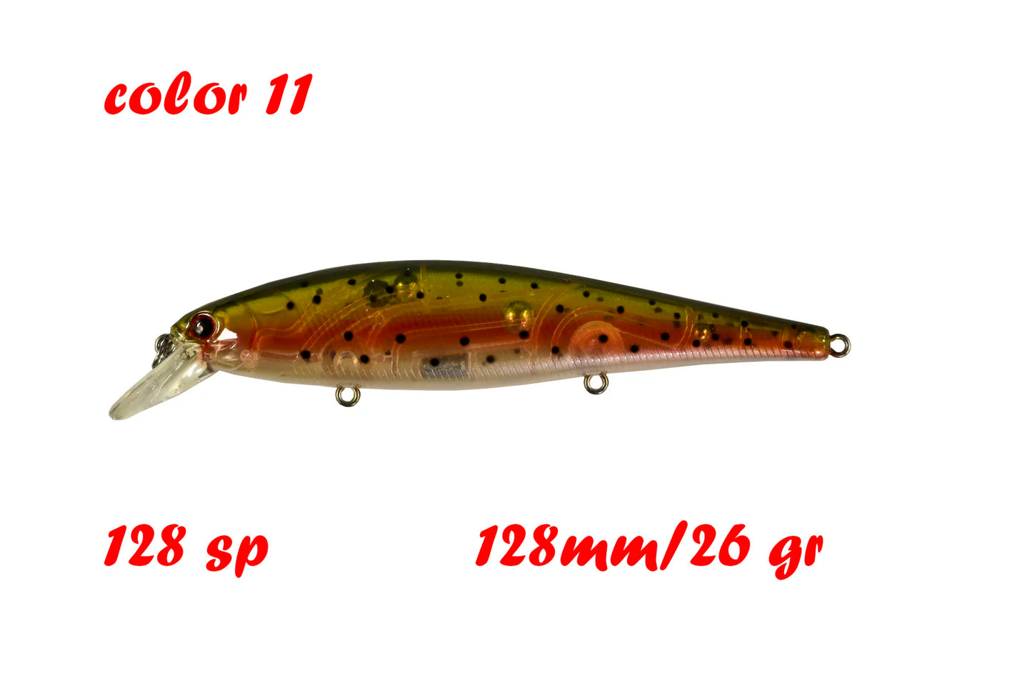 BassLegend Fishing Artificial Bait Suspending Minnow Shallow Wobbler Jerkbait Shad Bass Pike Lure 128 SP 78 F 65 SP