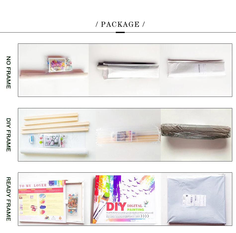 CHENISTORY Rahmenlose Malerei & Kalligraphie Tänzerin DIY Malen nach Zahlen Modernes Wandbild Einzigartiges Geschenk für Heimdekoration 60x75