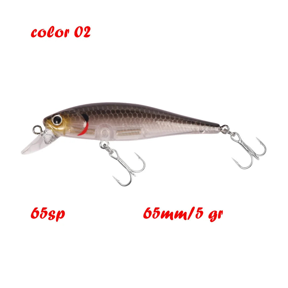 BassLegend Fishing Artificial Bait Suspending Minnow Shallow Wobbler Jerkbait Shad Bass Pike Lure 128 SP 78 F 65 SP
