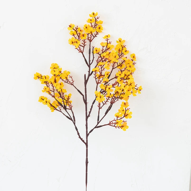 2PCS Artificial Plants Long Baby's Breath Christmas Decorations Vase for Home Wedding Bridal Festival Party Fake Plastic Flowers