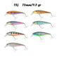 BassLegend Fishing Artificial Bait Suspending Minnow Shallow Wobbler Jerkbait Shad Bass Pike Lure 128 SP 78 F 65 SP