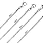 LUXUSTEEL 1mm Stainless Steel Round Snake Chain Necklace Steel/Golden Color Women Necklaces 10pcs/Lots DIY Wholesale Inoxidable