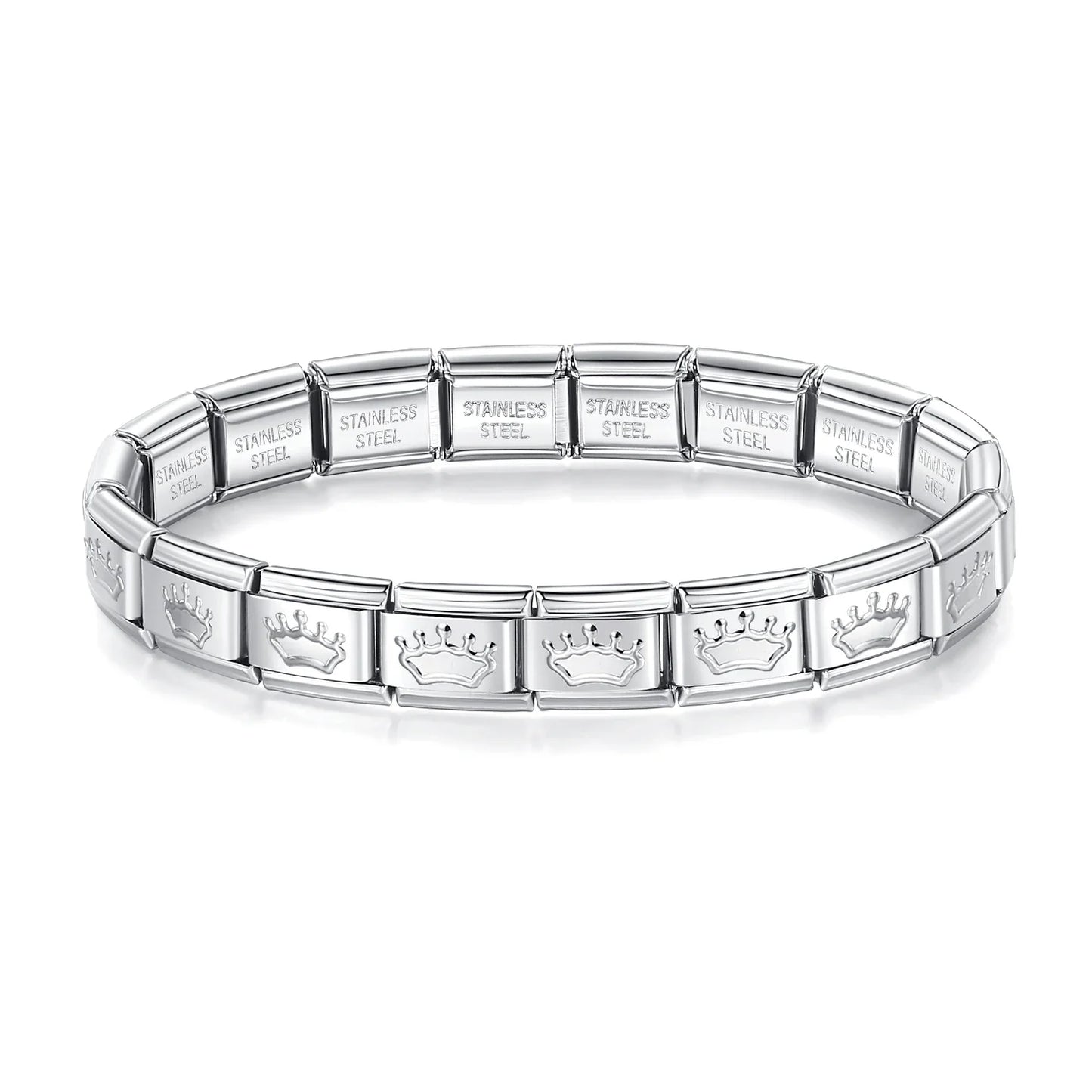 Hapiship Neue Mode Frauen Romantisches Herz 9mm Breite Edelstahl Armband Armreif Mädchen Hochzeit Weihnachtsgeschenk Schmuck G205
