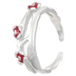 Gotische Ringe unregelmäßig Dunkelheit Roter Stil offener Ring für Damen Zeigefinger Ring Schmuck Geschenk