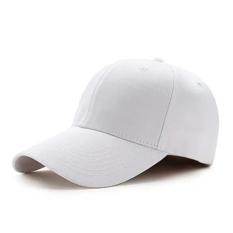 Herren und Damen Sommer Baseballmütze Reine Baumwolle Einfarbige Mütze Mode Fahrerhut Sonnenblende Vier Jahreszeiten Hut