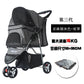 Lightweight Outing Small And Medium-sized Pet Stroller Four Seasons Universal Dog Cat Stroller Foldable Tricycle Cage Pet