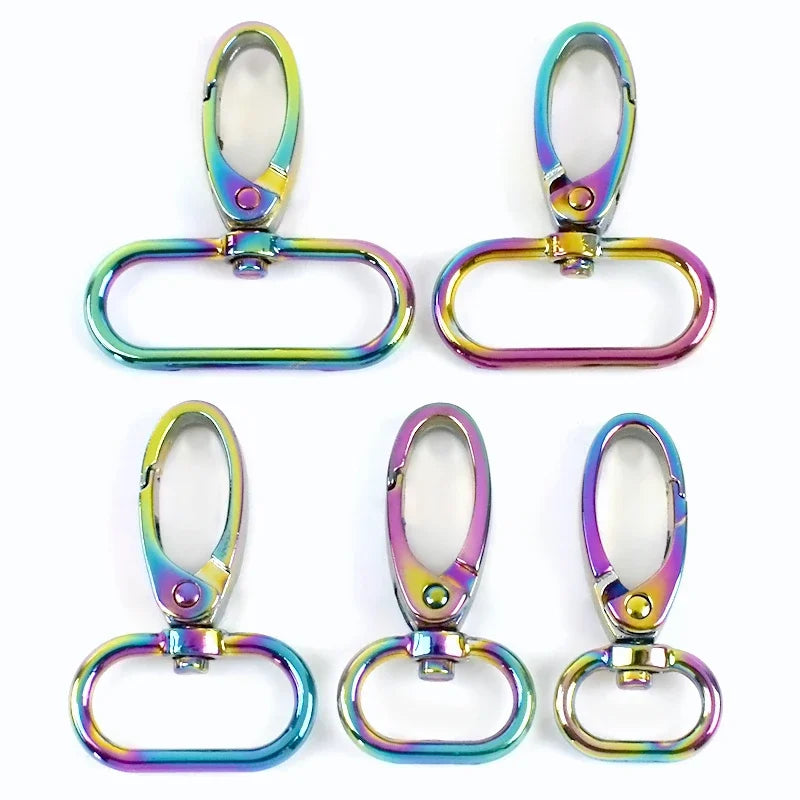 5/10Pcs Meetee 20/25/32/38mm Metal Bags Strap Buckles Lobster Clasp Collar Carabiner Snap Hook DIY KeyChain Bag Part Accessories