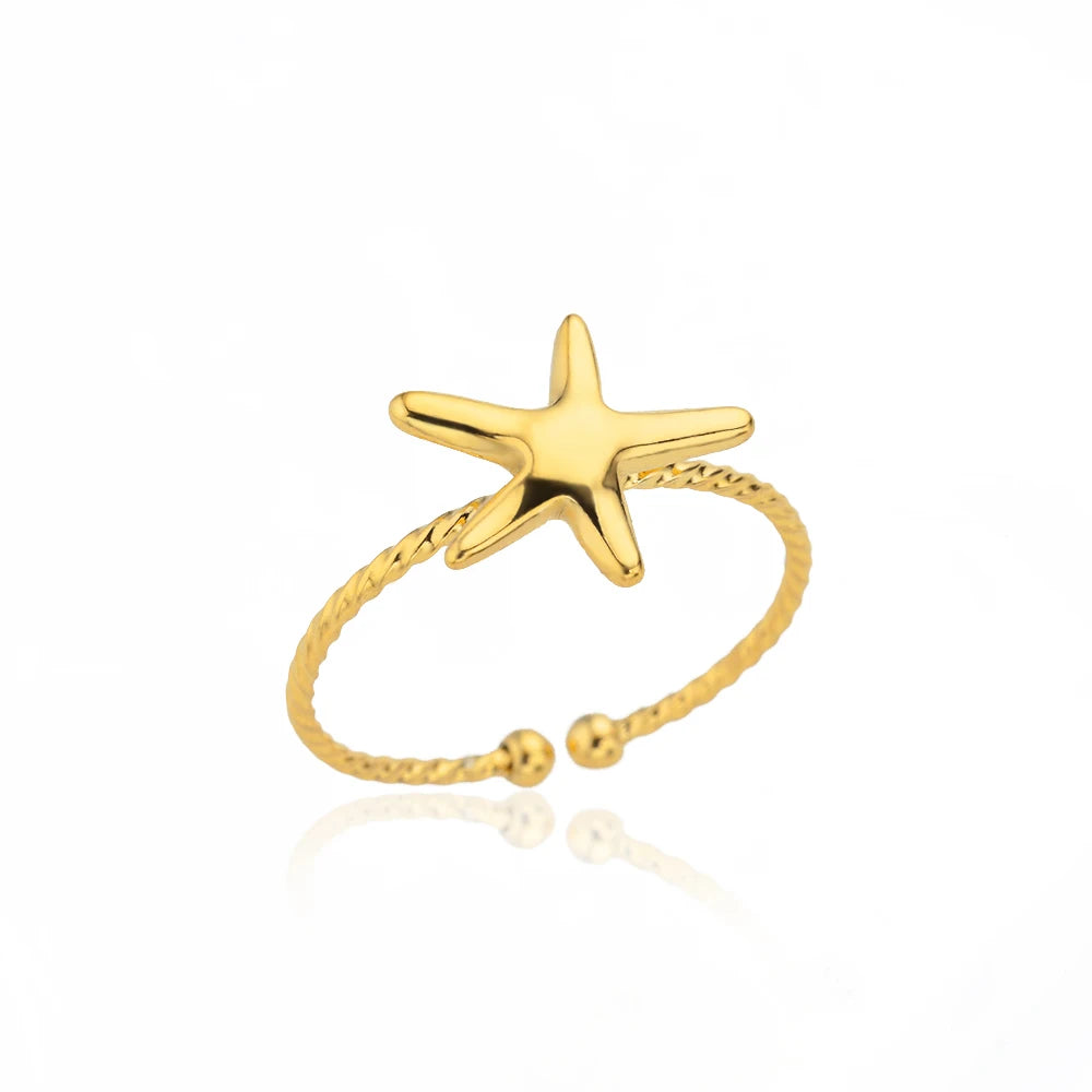 Edelstahlringe für Damen Wasserdicht Offen Goldfarbener Ring Hochzeits-Paarband Schmuck Geschenke Kostenloser Versand Artikel anillos