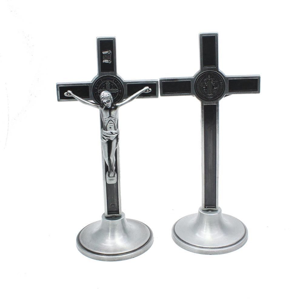 Kreuz Kruzifix Ständer Christus Katholische Jesus Statue Figur Religiöses Gebet Kirche Dekoration Auto Zuhause Kapelle Dekor