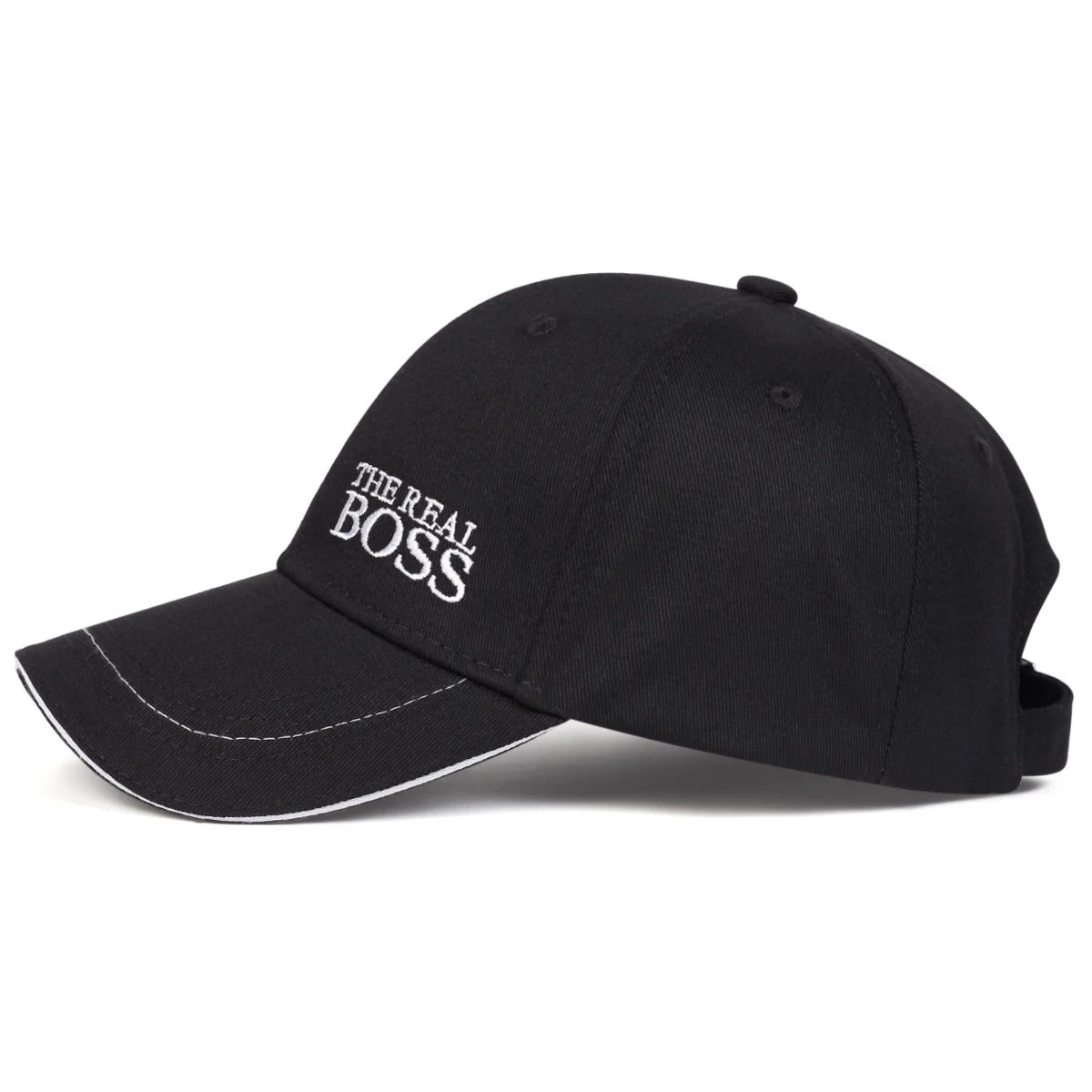 Unisex THE REAL BOSS Buchstabenstickerei Baseball Caps Frühling und Herbst Outdoor Verstellbare Freizeit Hüte Hip Hop Hut Sonnenhut
