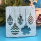 8Pcs/Set 13cm Christmas Model C DIY Layering Stencils Painting Scrapbook Coloring Embossing Album Decorative Card Template