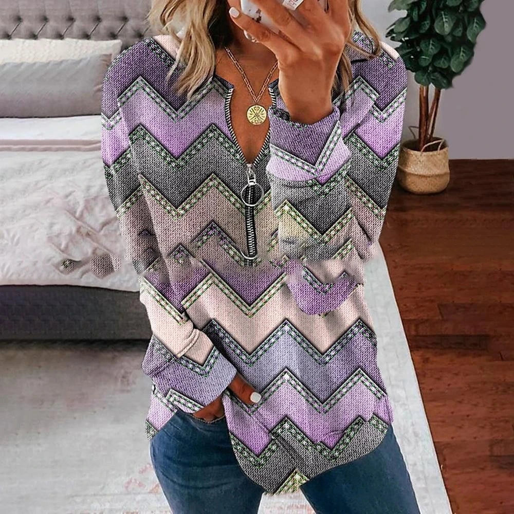 Gestreifte Kapuzenpullover Damen Mode Reißverschluss Hoodies Y2k Lässige Sweatshirts Zip Up Hoodie Oversize Kapuzenjacke Gittermäntel Damen Sweatshirts