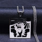 Christ Gott Kreuz Jesus Dornenkrone Kette Halskette Herren Edelstahl Kruzifix Halskette Schmuck colar masculino N7074S02
